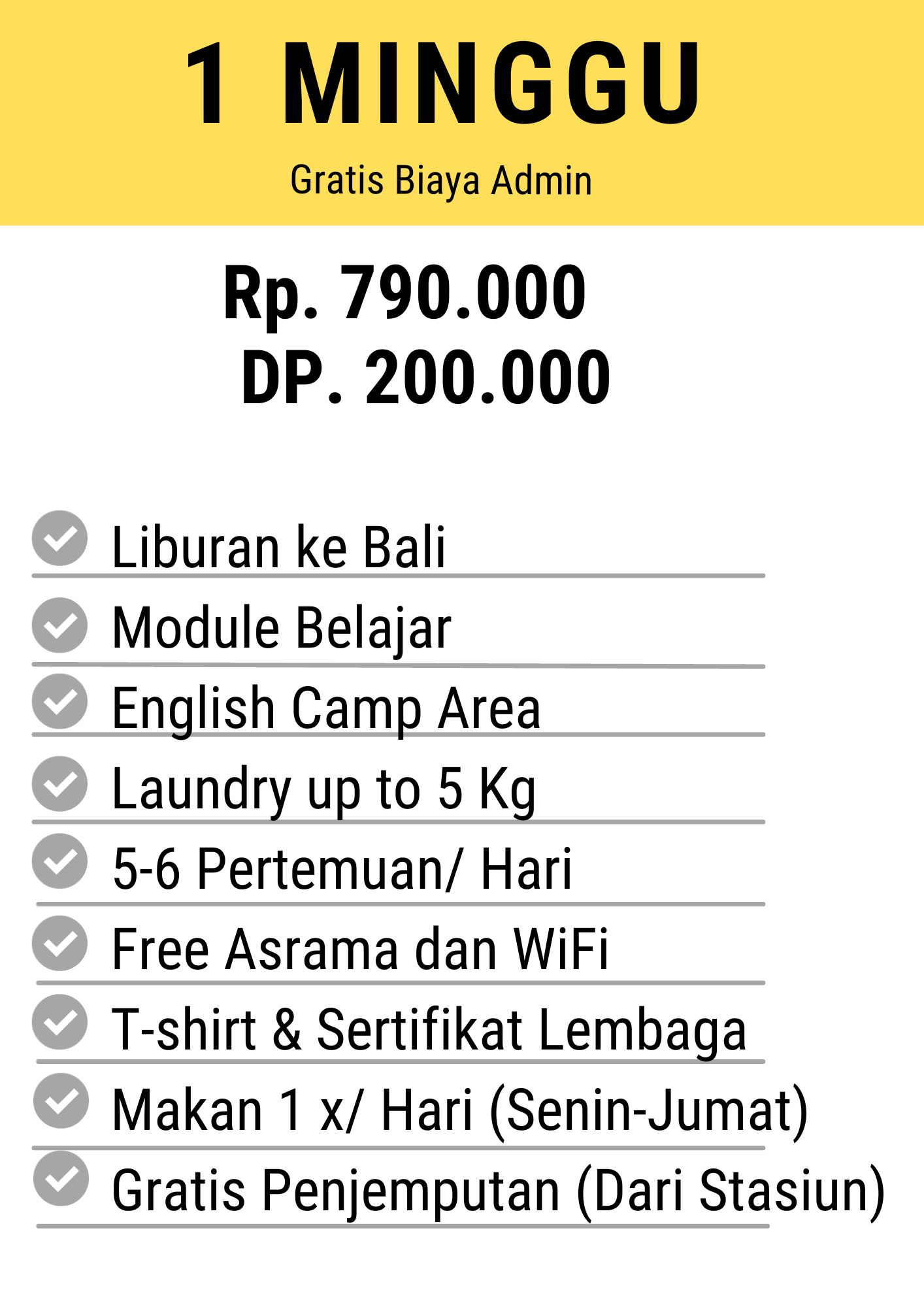 liburan 1 minggu di pare